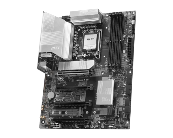 MSI PRO B860-P WIFI mATX Motherboard for Intel Core Ultra Series 2, DDR5 8800+ MT/s, Wi-Fi 7, Thunderbolt 4, PCIe 5.0 M.2 - PRO B860-P WIFI