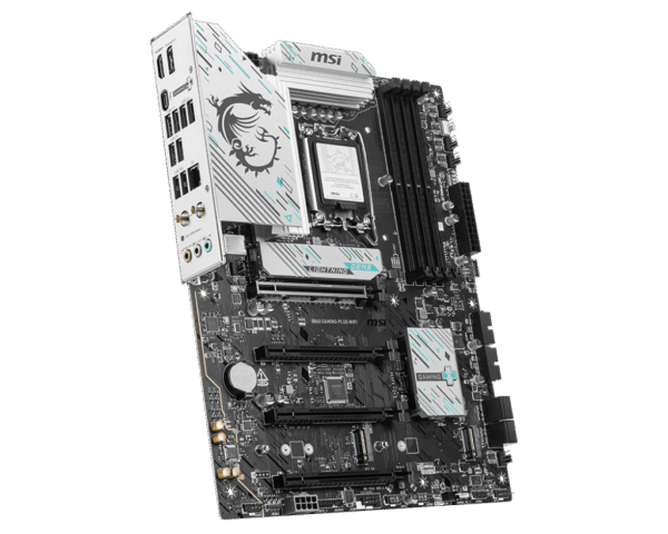 MSI B860 GAMING PLUS WIFI ATX Motherboard for Intel Core Ultra Series 2, DDR5 8800+ MT/s, Wi-Fi 7, Thunderbolt 4, PCIe 5.0 M.2 - B860 GAMING PLUS WIFI