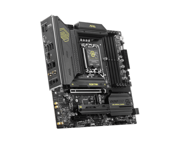 MSI MAG B860M MORTAR WIFI mATX Motherboard for Intel Core Ultra Series 2, DDR5 9200+ MT/s, Wi-Fi 7, Thunderbolt 4, PCIe 5.0 M.2 - MAG B860M MORTAR WIFI