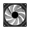 3 OCYPUS Gamma F12 ARGB Reverse Blade PWM Chassis Fan 120mm 50 CFM 1.65mm H2O Black - GAMMA-F12-BK1AM01X-GL