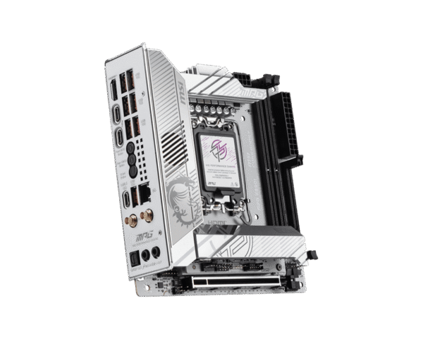 MSI MPG Z890I EDGE TI WIFI Mini-ITX Motherboard for Intel Core Ultra Series 2, DDR5 8600+ MT/s, Wi-Fi 7, Dual Thunderbolt 4, PCIe 5.0 M.2 - MPG Z890I EDGE TI WIFI