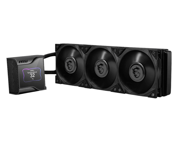 MSI MEG CoreLiquid S360 360mm AIO Liquid Cooler for Intel LGA 1851/1700 and AMD AM5/AM4, 2.4-inch IPS Display - MEG CORELIQUID S360