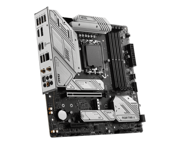 3 - Copy MSI MAG B760M MORTAR WIFI II Motherboard Intel B760 LGA 1700 DDR5 256GB PCIe 5.0 Wi-Fi 6E HDMI DisplayPort mATX - MAG B760M MORTAR WIFI II