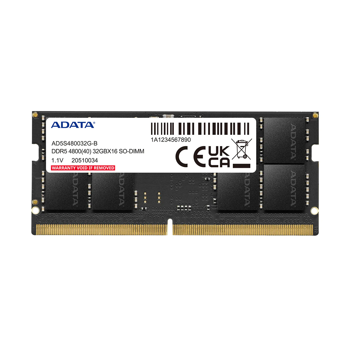 ADATA Premier DDR5 4800 SO-DIMM 16GB Memory Module - AD-AD5S480016G-S