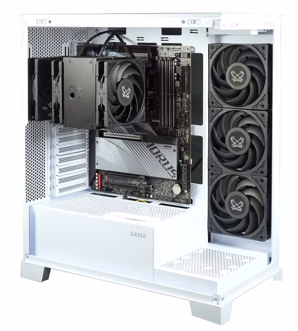 Scythe Wonder Tornado PWM Chassis Fan 120mm 75.17 CFM 2500 RPM 3 Pack - WT1225FD25X3-P