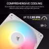 CORSAIR RS120-R ARGB 120mm PWM Reverse Fan Triple Pack Magnetic Dome Bearing White - CO-9050197-WW