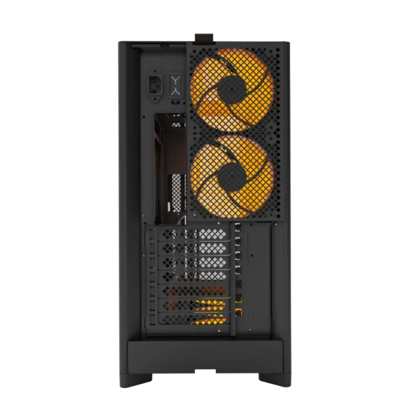 MONTECH HS01 PRO Black ATX Mid-Tower Case High-Airflow Reversible Layout 360mm Radiator Support - HS01 Pro Black