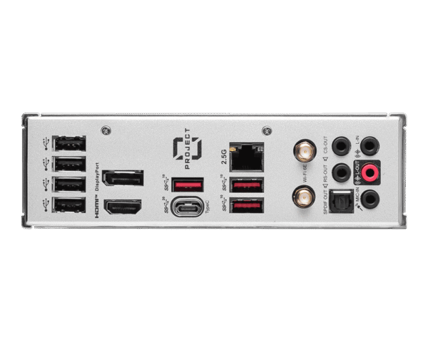 MSI B760M PROJECT ZERO Motherboard Intel B760 LGA 1700 DDR5 256GB PCIe 5.0 Wi-Fi 6E HDMI DisplayPort mATX - B760M PROJECT ZERO