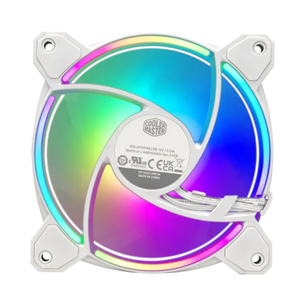 4 COOLER MASTER MASTERFAN MF120 HALO2 WHITE EDITION 3IN1 120mm Case Fan ARGB LED - MFL-B2DW-213P2-R2