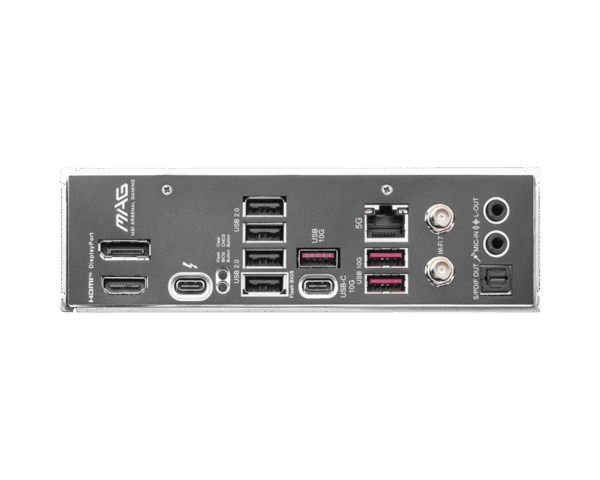 MSI MAG B860M MORTAR WIFI mATX Motherboard for Intel Core Ultra Series 2, DDR5 9200+ MT/s, Wi-Fi 7, Thunderbolt 4, PCIe 5.0 M.2 - MAG B860M MORTAR WIFI