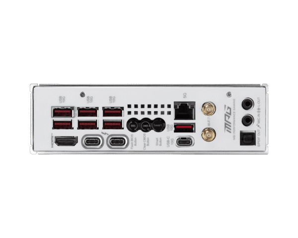 MSI MPG Z890I EDGE TI WIFI Mini-ITX Motherboard for Intel Core Ultra Series 2, DDR5 8600+ MT/s, Wi-Fi 7, Dual Thunderbolt 4, PCIe 5.0 M.2 - MPG Z890I EDGE TI WIFI