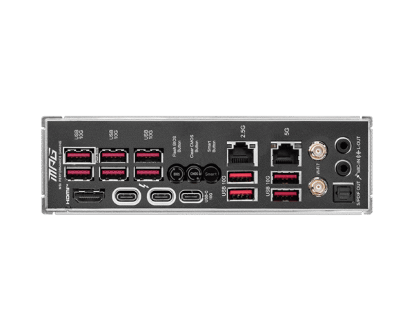 MSI MPG Z890 CARBON WIFI ATX Motherboard for Intel Core Ultra Series 2, DDR5 9200+ MT/s, Wi-Fi 7, Dual Thunderbolt 4, PCIe 5.0 M.2 - MPG Z890 CARBON WIFI