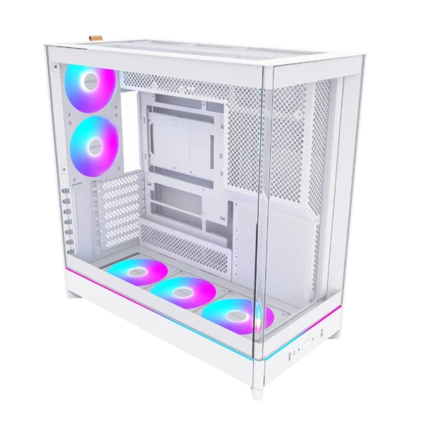 437473 MONTECH HS02 PRO White ATX Mid-Tower Case Crystal Glass 360mm Radiator Support - HS02 Pro White