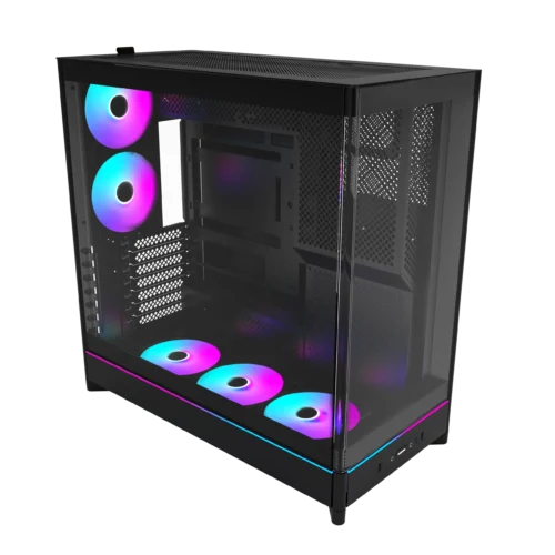 MONTECH HS02 PRO Black ATX Mid-Tower Case Crystal Glass 360mm Radiator Support - HS02 Pro Black