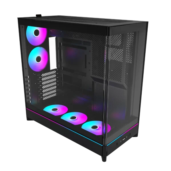 MONTECH HS02 PRO Black ATX Mid-Tower Case Crystal Glass 360mm Radiator Support - HS02 Pro Black