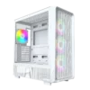 MONTECH X5 White ATX Mid-Tower Case ARGB 360mm Radiator Support - X5 White