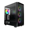 MONTECH X5 Black ATX Mid-Tower Case ARGB 360mm Radiator Support - X5 Black