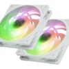 Scythe Mugen 6 Dual Fan White ARGB Edition Air Cooler 6 Heat Pipes 2500 RPM Intel LGA 1851 AMD AM5 - SCMG-6000DWR