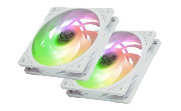 Scythe Mugen 6 Dual Fan White ARGB Edition Air Cooler 6 Heat Pipes 2500 RPM Intel LGA 1851 AMD AM5 - SCMG-6000DWR