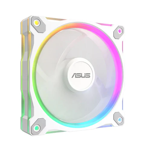 ASUS Prime MR120 ARGB Reverse Chassis Fan 120mm 58 CFM 1.38mm H2O White Triple Pack - PRIME MR120 FAN ARGB REVERSE WHITE