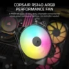 5 CORSAIR RS140 ARGB 140mm PWM Fan Dual Pack Magnetic Dome Bearing AirGuide Technology - CO-9050183-WW