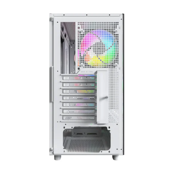 MONTECH XR Wood White ATX Mid-Tower Case Walnut Panel ARGB 360mm Radiator Support - XR Wood White