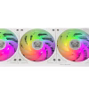 Scythe Wonder Tornado 120 PWM White ARGB 120mm Case Fan 2500 RPM 3-Pack - WT1225FD25WARX3-P