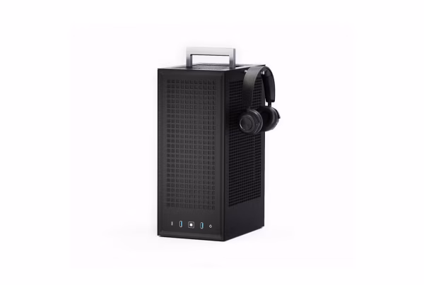 Hyte Revolt 3 ITX Case Black with Integrated Handle and Tool-Free Panels - CS-HYTE-REVOLT3-B