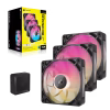 CORSAIR iCUE LINK RX120 MAX RGB 120mm PWM Thick Fan Starter Kit Triple Pack Magnetic Dome Bearing - CO-9051034-WW