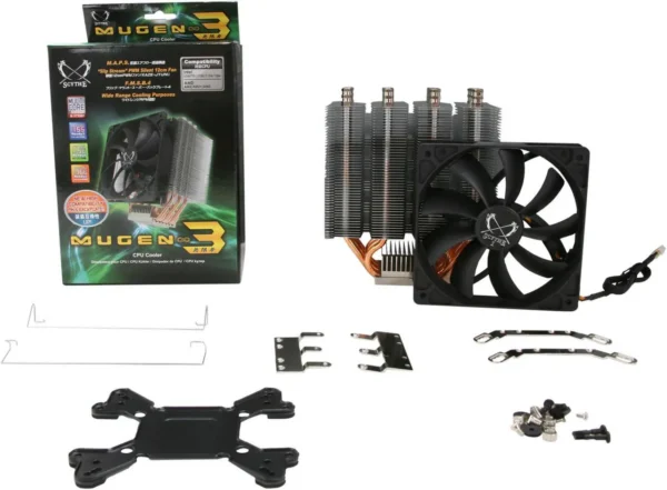 Scythe Mugen 3 CPU Cooler 6 Heat Pipes 120mm PWM Fan Intel LGA 1200 AMD AM3+ - SCMG-3000