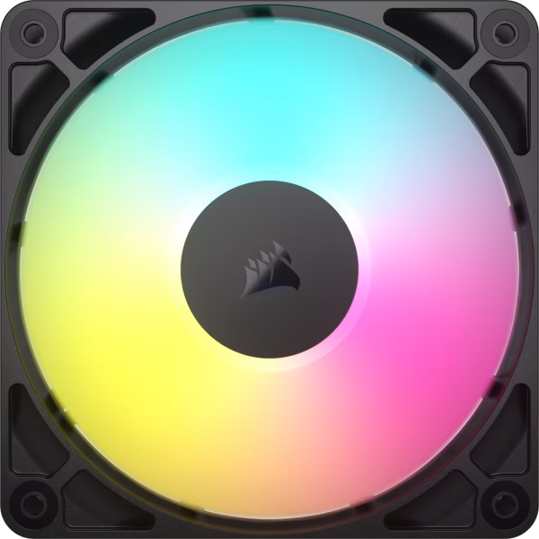 CORSAIR RS120 ARGB 120mm  Black PWM Fan Triple Pack Magnetic Dome Bearing AirGuide Technology - CO-9050181-WW