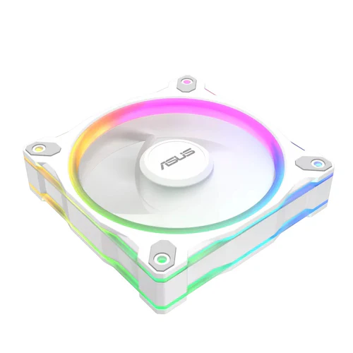 ASUS Prime MR120 ARGB Reverse Chassis Fan 120mm 58 CFM 1.38mm H2O White Triple Pack - PRIME MR120 FAN ARGB REVERSE WHITE