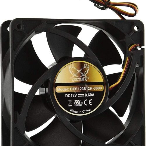 Ultra Kaze 12cm fanSCYTHE Ultra Kaze 12cm Fan AC Motor High-Performance Cooling - DFS123812H-3000