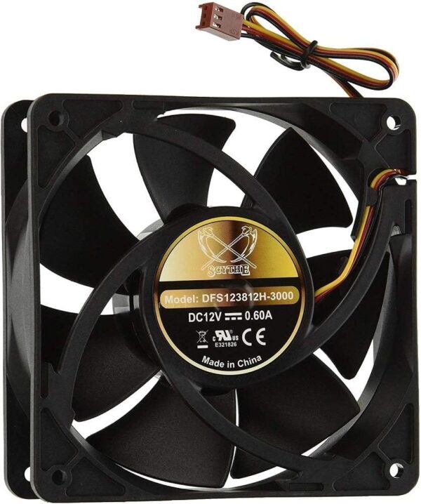 Ultra Kaze 12cm fanSCYTHE Ultra Kaze 12cm Fan AC Motor High-Performance Cooling - DFS123812H-3000