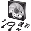 7 CORSAIR iCUE LINK RX120 MAX RGB 120mm PWM Fan Magnetic Dome Bearing 30mm Thick Black - CO-9051033-WW
