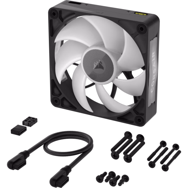 7 CORSAIR iCUE LINK RX120 MAX RGB 120mm PWM Fan Magnetic Dome Bearing 30mm Thick Black - CO-9051033-WW
