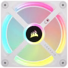 7 CORSAIR iCUE LINK QX120 RGB White 120mm PWM Fan Expansion Kit Magnetic Dome Bearing - CO-9051005-WW