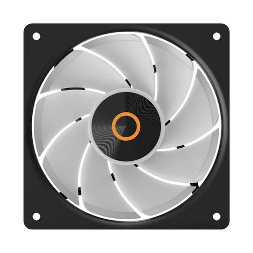 Ocypus GAMMA F12 ELITE ARGB Reverse Blade Chassis Fan 120mm 56 CFM 1.8mm H2O Black 3 in 1 - GAMMA-F12-BK3AM01E-GL