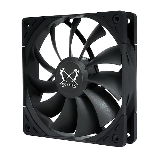 Scythe Kaze Flex II PWM Chassis Fan 120mm 52.94 CFM 1200 RPM – KFS1225FD12-P...