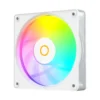 Ocypus Gamma F12 Elite ARGB 3-in-1 120mm PWM Chassis Fan White with Transparent Frame - GAMMA-F12-WH3AM00E-GL