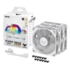 ASUS TUF Gaming TR120 ARGB Reverse Chassis Fan 120mm 2.75mm H2O 76.3 CFM White - TUF GAMING TR120 FAN ARGB REVERSE WHITE