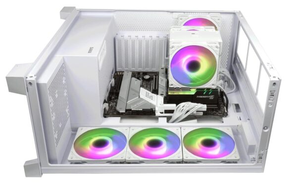 Scythe Mugen 6 Dual Fan White ARGB Edition Air Cooler 6 Heat Pipes 2500 RPM Intel LGA 1851 AMD AM5 - SCMG-6000DWR