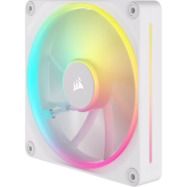 CORSAIR iCUE LINK LX140 RGB White 140mm PWM Fan Starter Kit Dual Pack Magnetic Dome Bearing Dual Light Loops - CO-9051032-WW