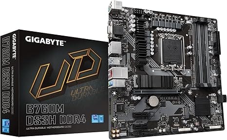 GIGABYTE B760M DS3H DDR4 GEN5 Micro ATX Motherboard Intel B760 DDR4 PCIe 5.0 - GA-B760M-DS3H-DDR4-GEN5