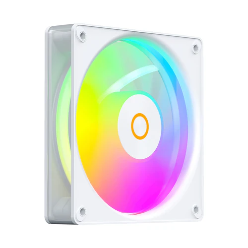 Ocypus Gamma F12 Elite ARGB Reverse Blade Chassis Fan 120mm 56 CFM 1.8mm H2O White - GAMMA-F12-WH1AM01E-GL