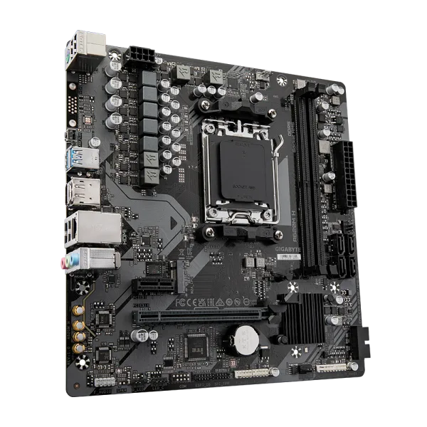Gigabyte A620M H Micro ATX Motherboard AMD AM5 DDR5 PCIe 4.0 M.2 - GA-A620M-H