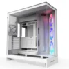 NZXT H9 Flow RGB White Mid-Tower Case ATX 420mm Radiator Support Tempered Glass - CM-H92FWR1