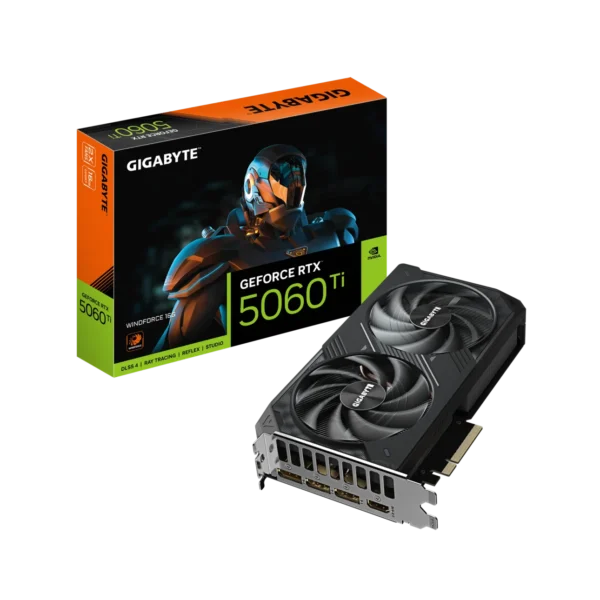GeForce RTX 5060 Ti WINDFORCE 16G-01 Gigabyte GeForce RTX 5060 Ti WINDFORCE 16G Graphics Card - 16GB GDDR7 - GV-N506TWF2-16GD