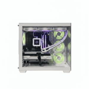 Solaris | High-Performance AMD Gaming PC Ryzen 7 7800X3D and Radeon RX 9060 XT with 32GB DDR5 RAM for 1440p Gaming and Streaming in White