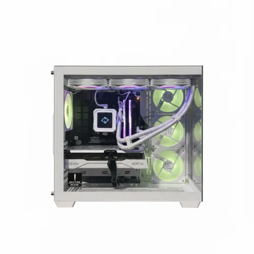 Solaris | High-Performance AMD Gaming PC Ryzen 7 7800X3D and Radeon RX 9060 XT with 32GB DDR5 RAM for 1440p Gaming and Streaming in White
